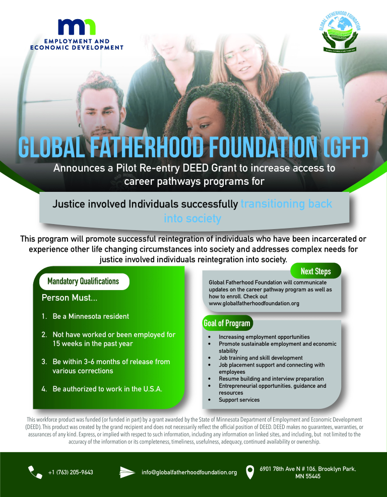 PILOT REENTRY PROGRAM – Global Fatherhood Foundation